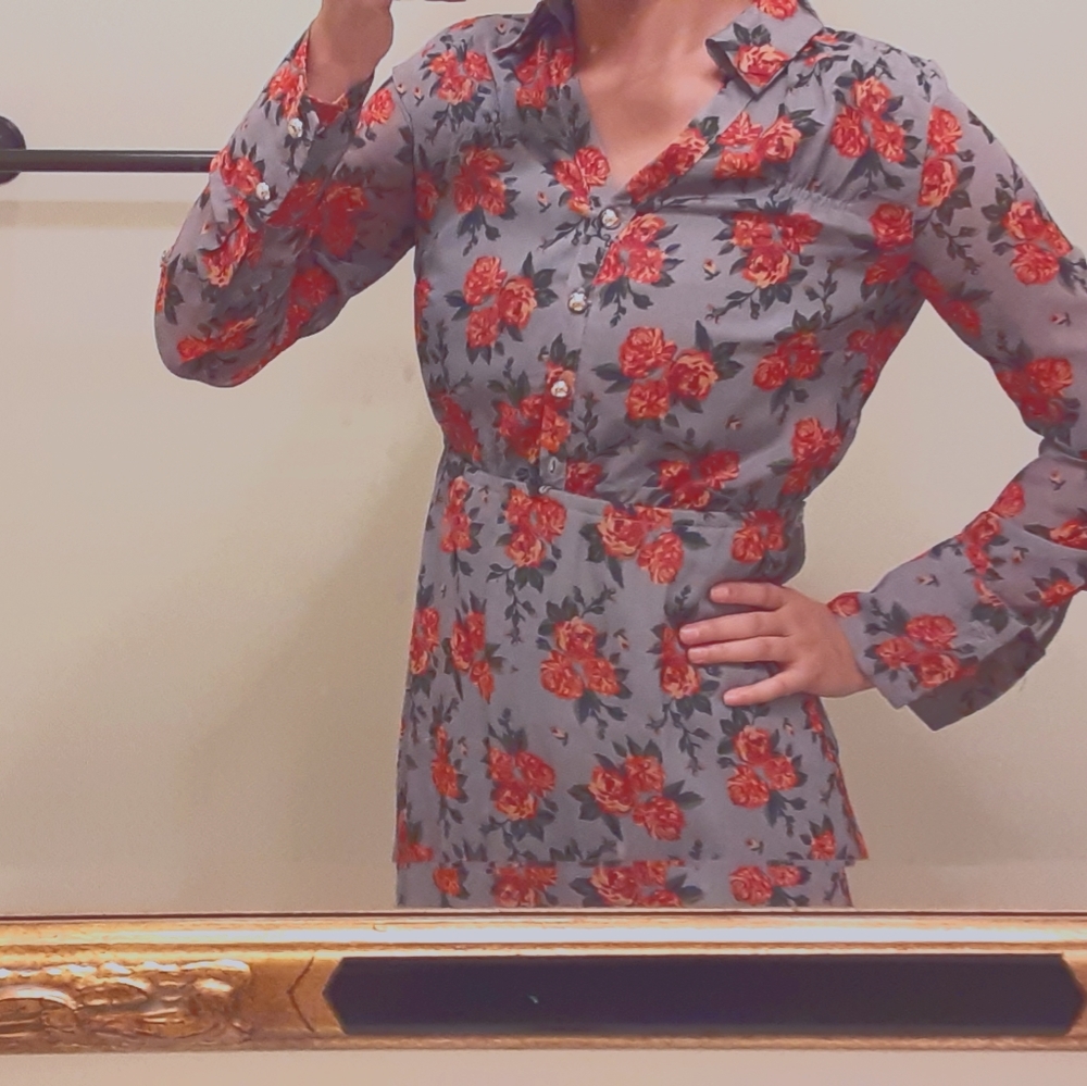 Charlotte Russe Flower pattern dress